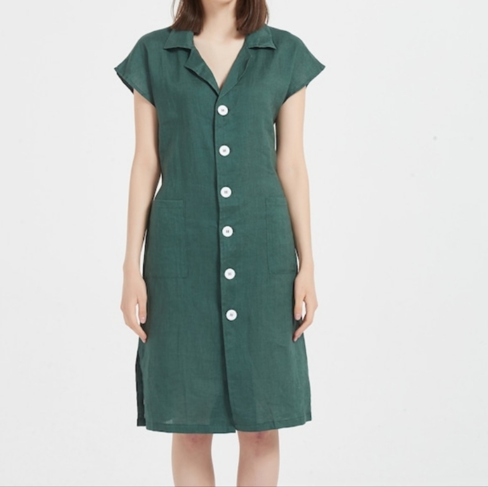 Elegant Green Midi Dress
